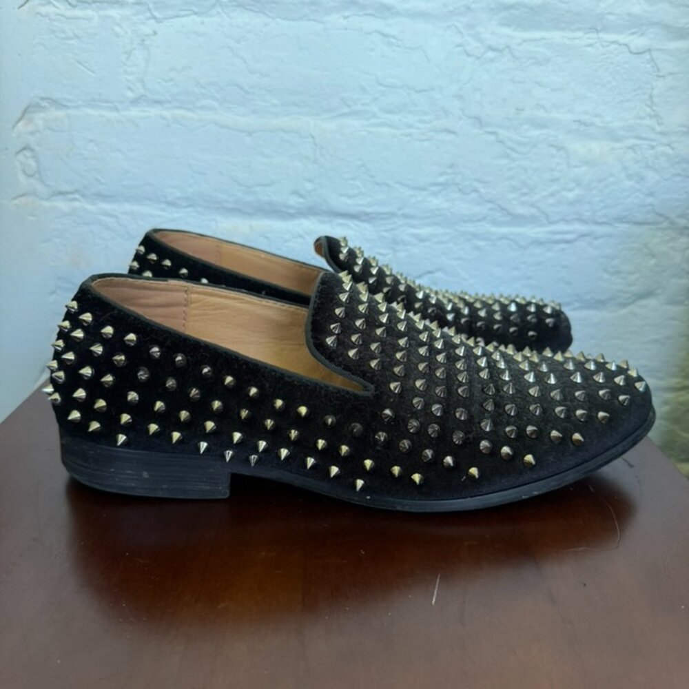 Moretti Men Spike Dress Loafers